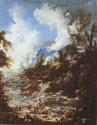 Seascape with Fishermen and Bathers (mk08), MAGNASCO, Alessandro